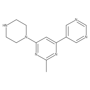 2-Methyl-6-(piperazin-1-yl)-4,5'-bipyrimidine Structure