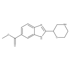 methyl 2-(morpholin-2-yl)-1H-1,3-benzodiazole-6-carboxylate结构式