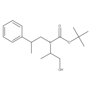 tert-butyl N-[(2S)-1-hydroxypropan-2-yl]-N-(2-phenylpropyl)carbamate Structure