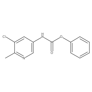 Phenyl (5-chloro-6-methylpyridin-3-yl)carbamate结构式