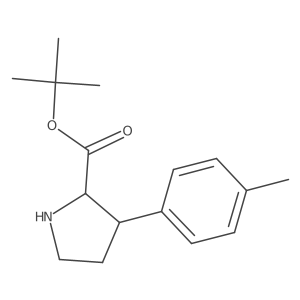 Tert-butyl 3-(4-methylphenyl)pyrrolidine-2-carboxylate结构式