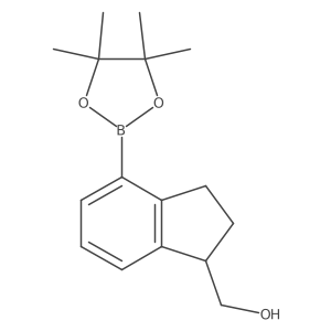 (4-(4,4,5,5-Tetramethyl-1,3,2-dioxaborolan-2-YL)-2,3-dihydro-1H-inden-1-YL)methanol结构式