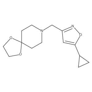 8-[(5-Cyclopropyl-1,2-oxazol-3-yl)methyl]-1,4-dioxa-8-azaspiro[4.5]decane Structure