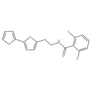 N-(2-{[2,2'-bithiophene]-5-yl}ethyl)-2,6-difluorobenzamide Structure