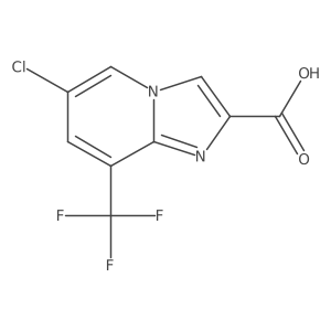 6-Chloro-8-(trifluoromethyl)imidazo[1,2-a]pyridine-2-carboxylic acid Structure