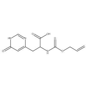 3-(6-Hydroxypyrimidin-4-yl)-2-{[(prop-2-en-1-yloxy)carbonyl]amino}propanoic acid Structure