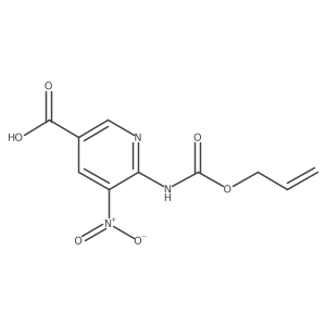 5-Nitro-6-{[(prop-2-en-1-yloxy)carbonyl]amino}pyridine-3-carboxylic acid结构式