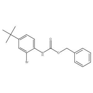 benzyl N-(2-bromo-4-tert-butylphenyl)carbamate结构式