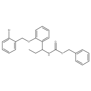 benzyl N-(1-{2-[(2-bromophenyl)methoxy]phenyl}propyl)carbamate Structure