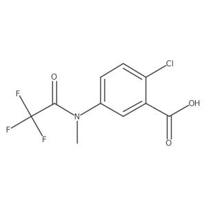 2-chloro-5-(2,2,2-trifluoro-N-methylacetamido)benzoic acid Structure