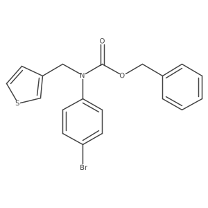 benzyl N-(4-bromophenyl)-N-[(thiophen-3-yl)methyl]carbamate结构式