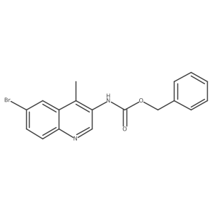 benzyl N-(6-bromo-4-methylquinolin-3-yl)carbamate Structure