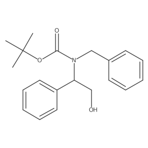 tert-butyl N-benzyl-N-(2-hydroxy-1-phenylethyl)carbamate结构式