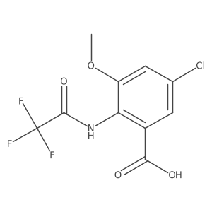 5-Chloro-3-methoxy-2-(2,2,2-trifluoroacetamido)benzoic acid Structure