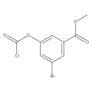 Methyl 3-bromo-5-[(chlorocarbonyl)oxy]benzoate结构式