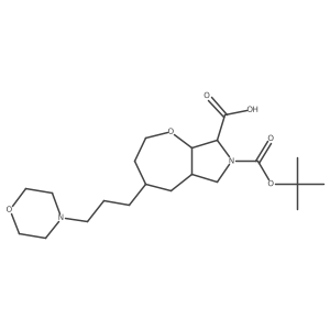 (4S,5aS,8S,8aR)-7-tert-butoxycarbonyl-4-(3-morpholinopropyl)-2,3,4,5,5a,6,8,8a-octahydrooxepino[2,3-c]pyrrole-8-carboxylic acid Structure