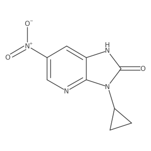 3-cyclopropyl-6-nitro-1H-imidazolo[4,5-b]pyridine-2(3H)-one Structure