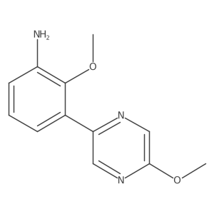 2-methoxy-3-(5-methoxy-2-pyrazinyl)Benzenamine结构式
