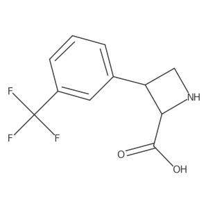 3-[3-(Trifluoromethyl)phenyl]azetidine-2-carboxylic acid Structure