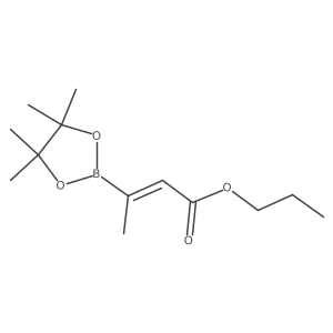 Propyl (Z)-3-(4,4,5,5-tetramethyl-1,3,2-dioxaborolan-2-yl)but-2-enoate Structure