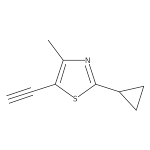 C#Cc1sc(C2CC2)nc1C结构式