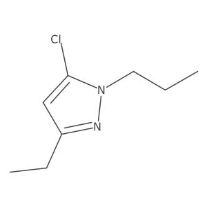 5-chloro-3-ethyl-1-propyl-1H-pyrazole结构式
