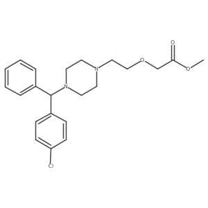 methyl (R)-2-(2-(4-((4-chlorophenyl)(phenyl)methyl)piperazin-1-yl)ethoxy)acetate Structure