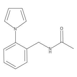N-[[2-(1H-Pyrrol-1-yl)phenyl]methyl]acetamide Structure