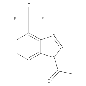 1-[4-(Trifluoromethyl)-1H-benzotriazol-1-yl]ethanone Structure
