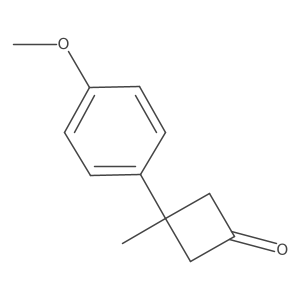 3-(4-Methoxyphenyl)-3-methylcyclobutan-1-one Structure