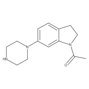 1-(6-(Piperazin-1-yl)indolin-1-yl)ethanone结构式