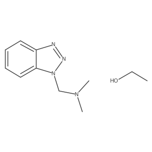 (1H-1,2,3-Benzotriazol-1-ylmethyl)dimethylamine结构式