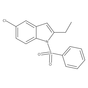 N-(Benzensulfonyl)-5-chloro-2-ethylindole结构式