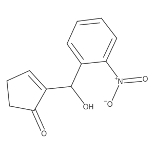 2-[Hydroxy-(2-nitrophenyl)methyl]cyclopent-2-en-1-one结构式