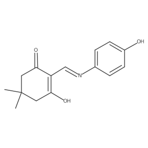 2-[(4-Hydroxyanilino)methylidene]-5,5-dimethylcyclohexane-1,3-dione Structure