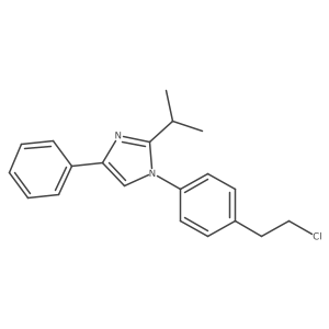 1-(4-(2-chloroethyl)phenyl)-2-isopropyl-4-phenyl-1H-imidazole结构式
