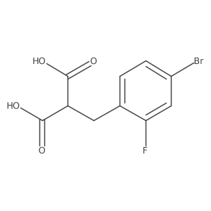 2-(4-Bromo-2-fluorobenzyl)malonic acid结构式