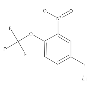 4-(Chloromethyl)-2-nitro-1-(trifluoromethoxy)benzene结构式
