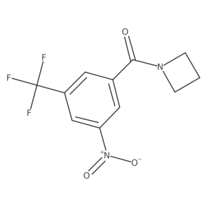 (3-Nitro-5-trifluoromethyl-phenyl)-(azetidin-1-yl)-methanone结构式