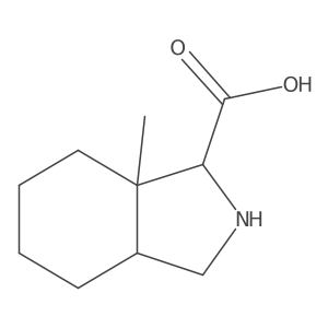 Octahydro-7a-methyl-1H-isoindole-1-carboxylic acid Structure