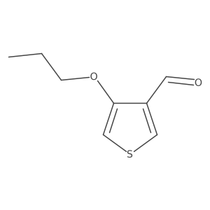 4-Propoxy-3-thiophenecarboxaldehyde Structure