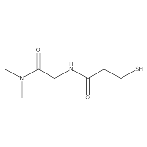 N-[2-(Dimethylamino)-2-oxoethyl]-3-mercaptopropanamide结构式