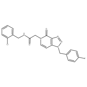 N-(2-chlorobenzyl)-2-(3-(4-fluorobenzyl)-7-oxo-3H-[1,2,3]triazolo[4,5-d]pyrimidin-6(7H)-yl)acetamide结构式