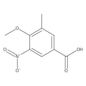 4-Methoxy-3-methyl-5-nitrobenzoic acid结构式
