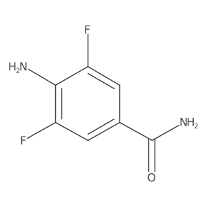 4-Amino-3,5-difluorobenzamide结构式