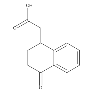 2-(4-Oxo-1,2,3,4-tetrahydronaphthalen-1-yl)acetic acid Structure