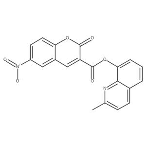 2-methylquinolin-8-yl 6-nitro-2-oxo-2H-chromene-3-carboxylate结构式