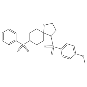 4-((4-Methoxyphenyl)sulfonyl)-8-(phenylsulfonyl)-1-oxa-4,8-diazaspiro[4.5]decane Structure