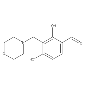 2,4-Dihydroxy-3-(morpholin-4-ylmethyl)benzaldehyde结构式