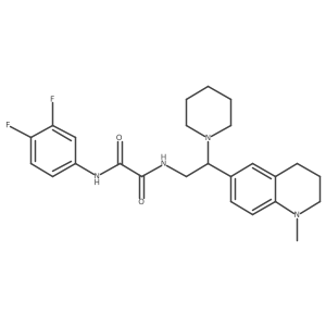 N'-(3,4-difluorophenyl)-N-[2-(1-methyl-1,2,3,4-tetrahydroquinolin-6-yl)-2-(piperidin-1-yl)ethyl]ethanediamide Structure
